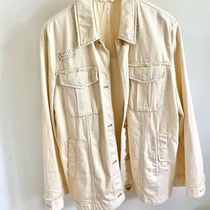 Free People Painter Jacket Oversized Size Medium